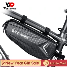 WEST BIKING Bicycle Frame Bag Waterproof MTB Road Bike Bag Top Tube 6-7.2 Inch Touch Screen Phone Bag Case Cycling Accessories