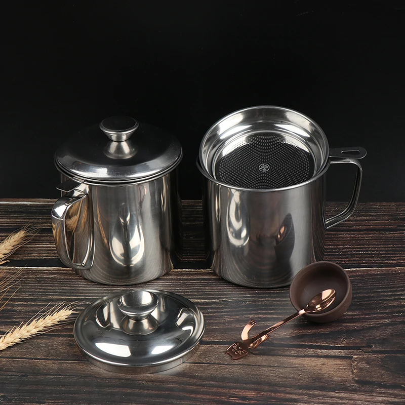 

1 Набор 1.3л Многофункциональный 410/201 нержавеющая подливка масло суп жировой сепаратор масленка фильтр для кухонных инструментов для пригот...