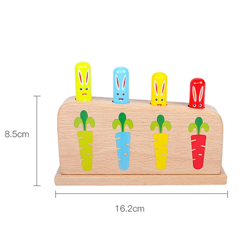 

20pcs Wooden Pop Up Toy Early Educational Toy for Toddlers Baby
