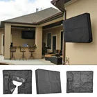 Пылезащитный Водонепроницаемый чехол для экрана телевизора на открытом воздухе, высококачественный черный чехол из ткани Оксфорд для телевизора, от 22 до 70 дюймов