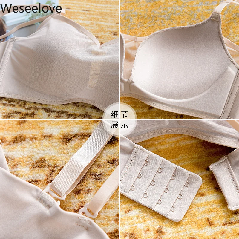 

Weseelove Ladies Bra Fashion Sexy for Women Super Push Up Bralette Lingerie Soutien Gorge Femme Seamless Underwear Sexy B27-2