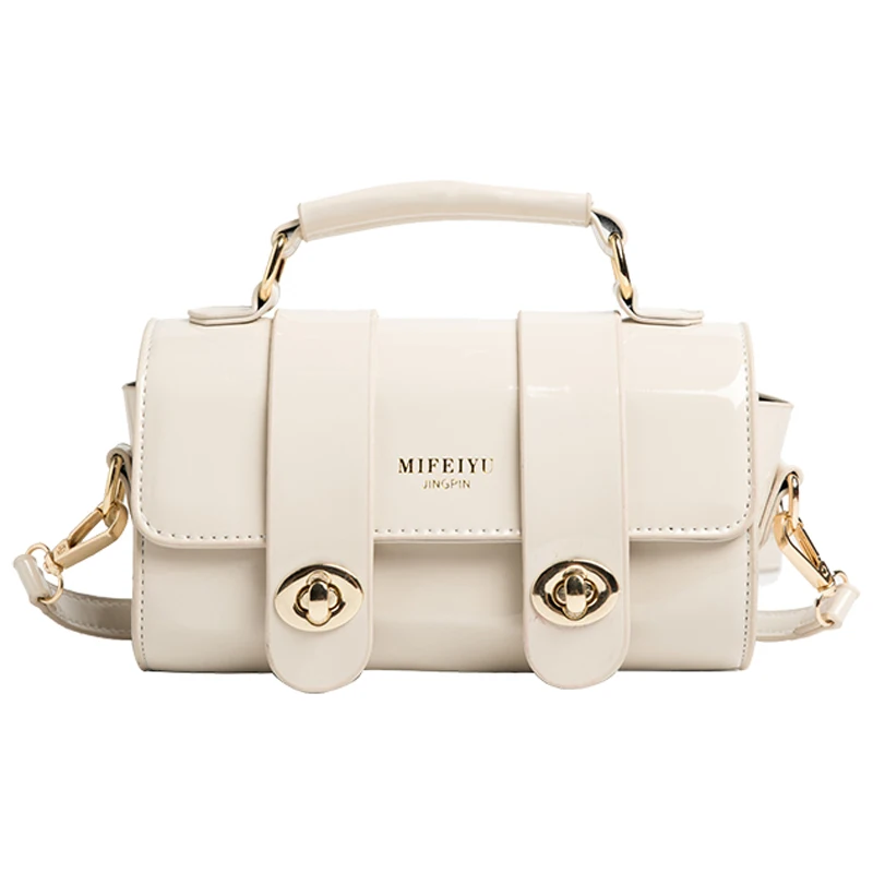 

Original Brand Popular Handbags 2021 New Fashion All-match HOT Messenger Bag High-quality Patent Leather Square Bag