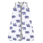 2021 летнее хлопковое детское одеяло на молнии с изображением слона для новорожденных хлопковое Пеленальное Одеяло спальный мешок одеяло Спальный Мешок