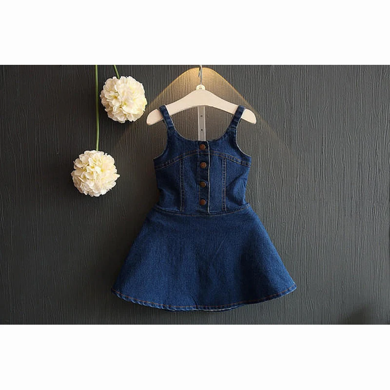 Новинка осени 2019 платье для девочек модное на бретелях в гавайском стиле