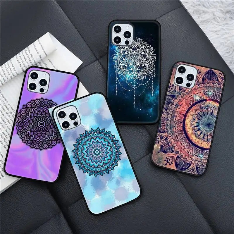 

Mandala flower Cove Phone Case for iPhone 11 12 pro XS MAX 8 7 6 6S Plus X 5S SE 2020 XR mini