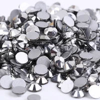 silver hematite 3d nail art ss3 ss4 ss5 ss6 ss8 ss10 ss12 ss16 ss20 ss30 ss34 glasscrystal nails non hotfix rhinestones