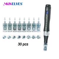 30 pcs dr pen m8 replacement derma pen needles 11 16 36 42 nano pin bayonet tattoo micro needles cartridges