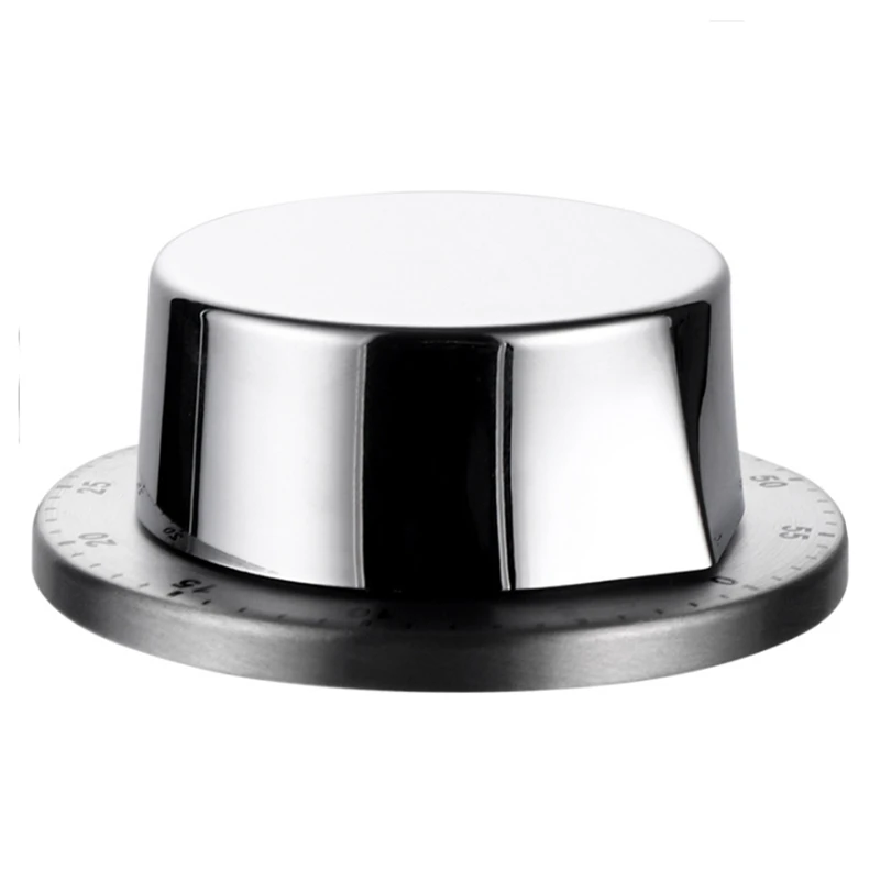 Магнитный кухонный таймер зеркальные часы ретро из нержавеющей стали для