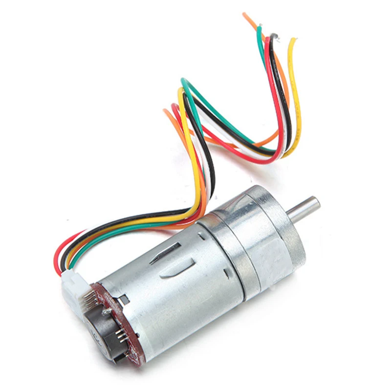 

1pcs 6V 100/210/300RPM Encoder Motor DC Gear Motor with Worm Gear Torque Locking GM25-370 Coded Geared Motor