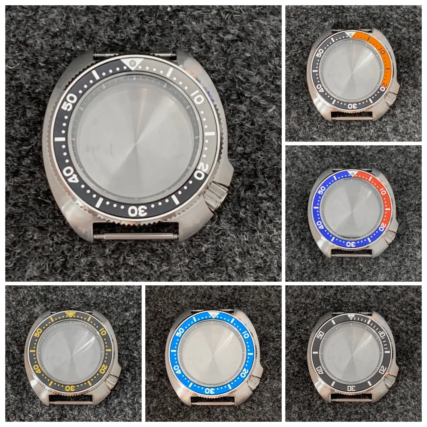 

Stainless Steel Watchcase Turtle Style 45mm for NH35 NH36 4R35/36 7S26 Movement Mineral Crystal Aluminum Bezel Watch Parts 10ATM