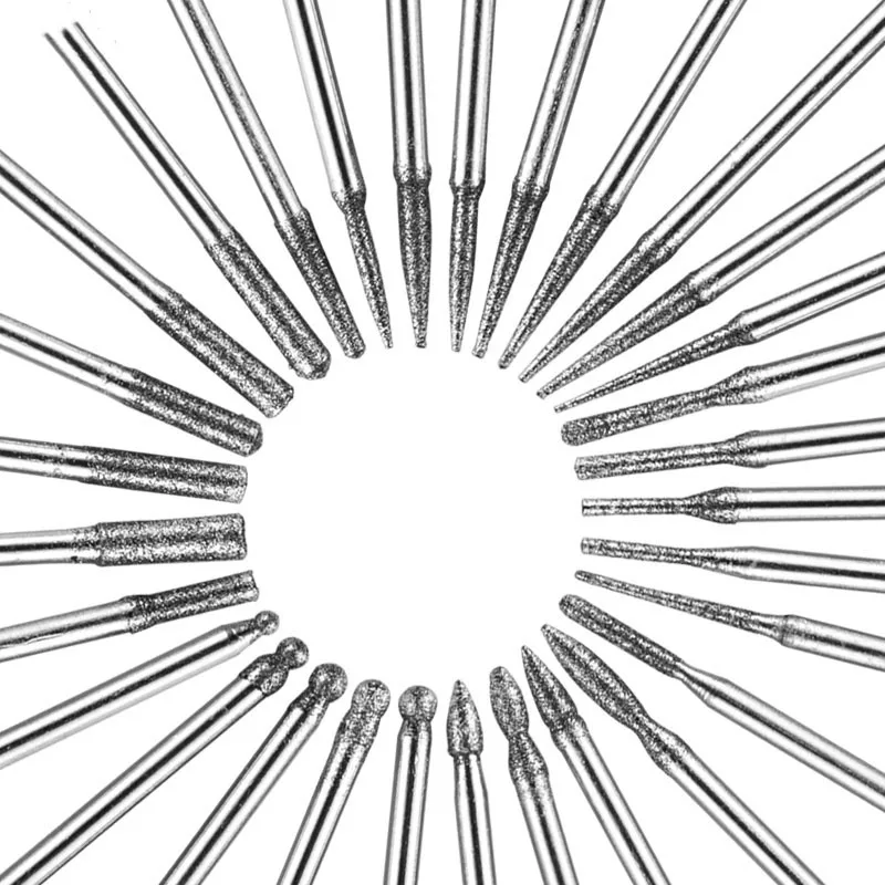 30 шт./пакет Фрезер для ногтей сверлильный шлифовальные насадки спиливания