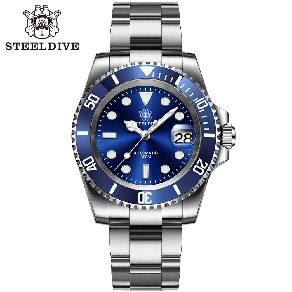 STEELDIVE 1953 механические часы мужские бизнес 300 м водонепроницаемые сапфировые