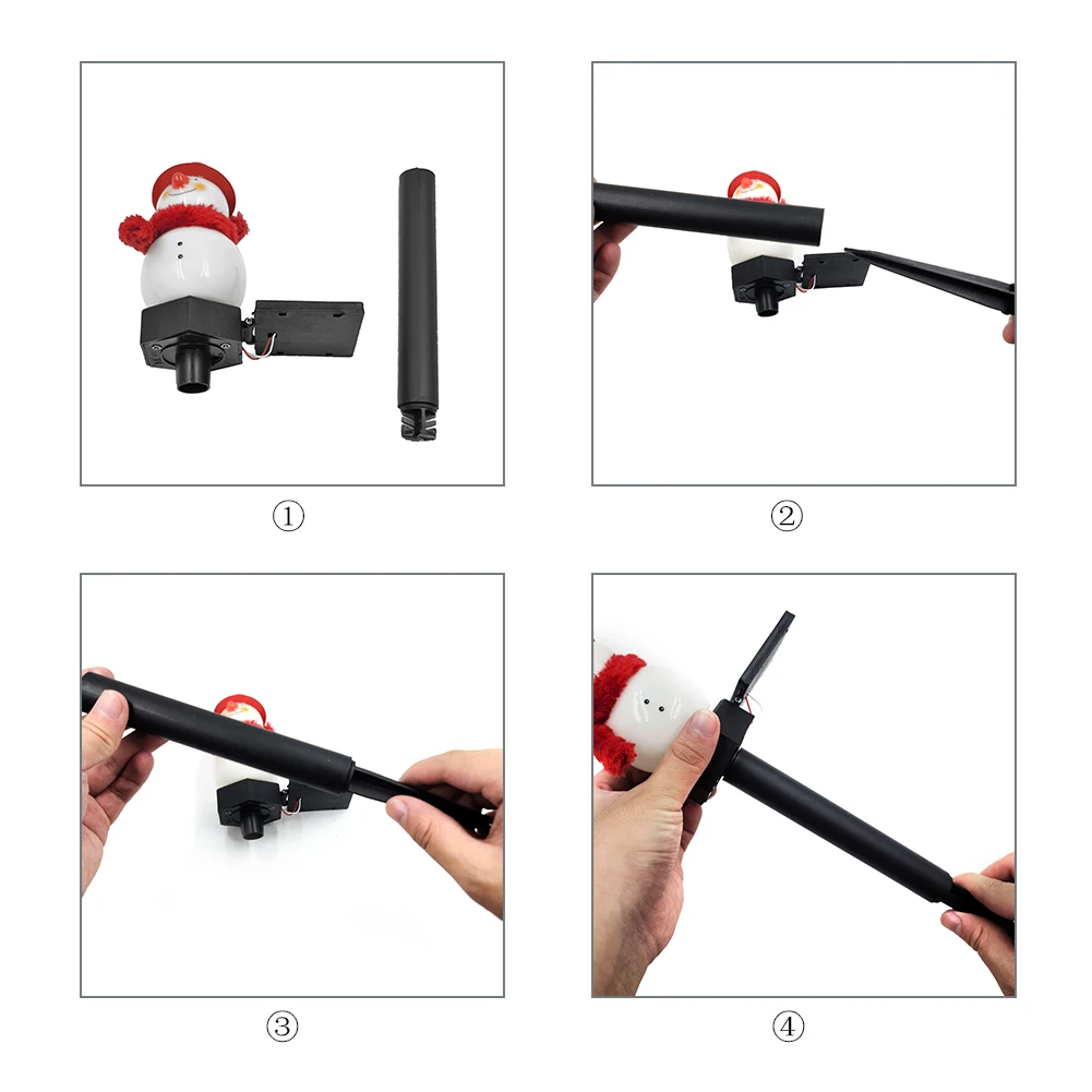 

Garden Landscape Light Christmas Snowman LED High Bright Outdoor Solar Lawn Lamp Automatically RechargingFence Landscape