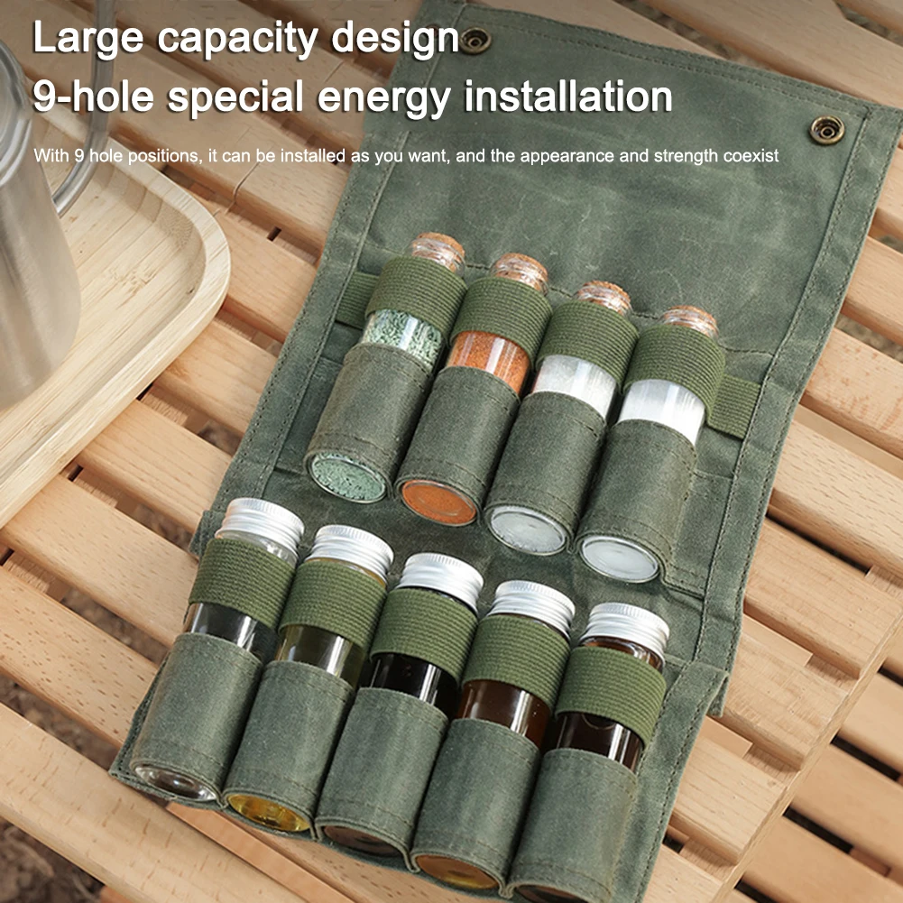 

9 шт., маленькие пустые бутылки для специй с сумкой для хранения