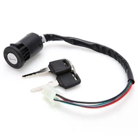 1set universal ignition key switch lock 4 wires for motorcycle motor scooters motorcycle