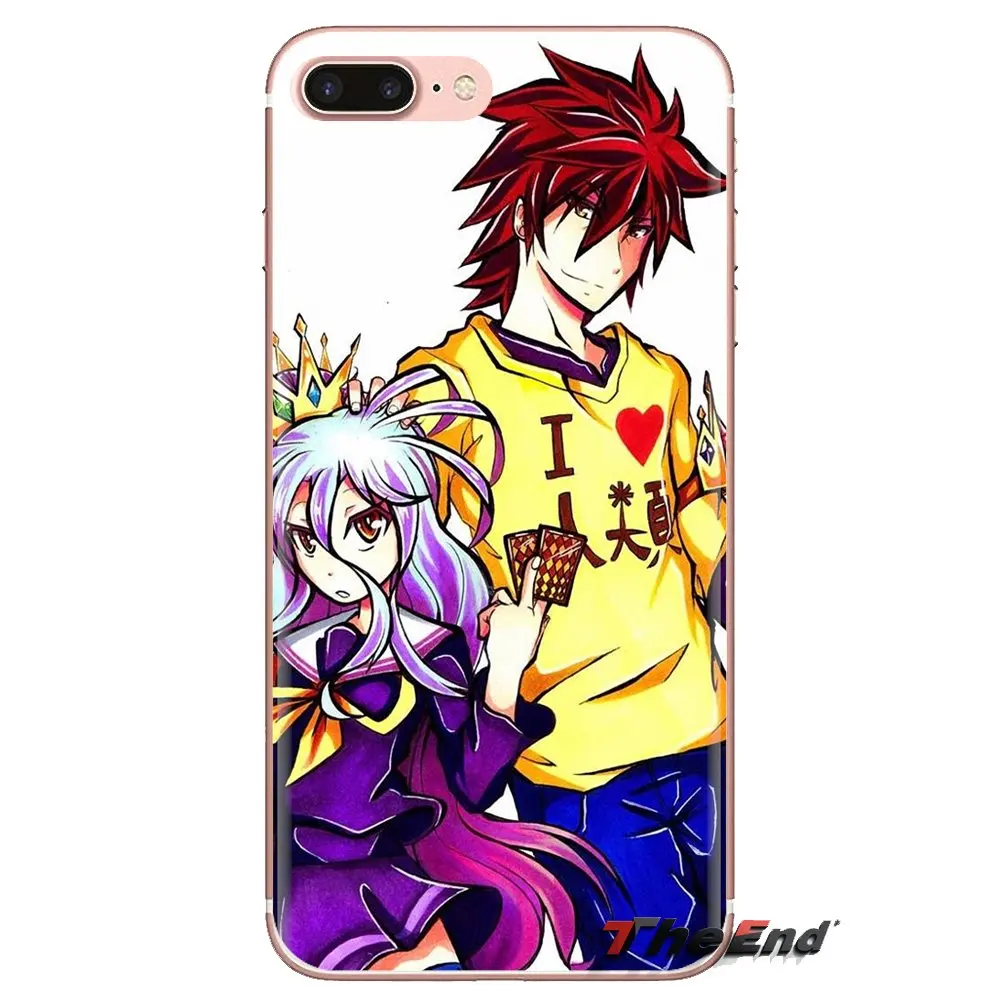 Мультфильм нет игры жизни Sora прозрачный мягкий чехол для Xiao mi 4 5 5s 6 A1 A2 5X6X8 9 Lite SE Pro