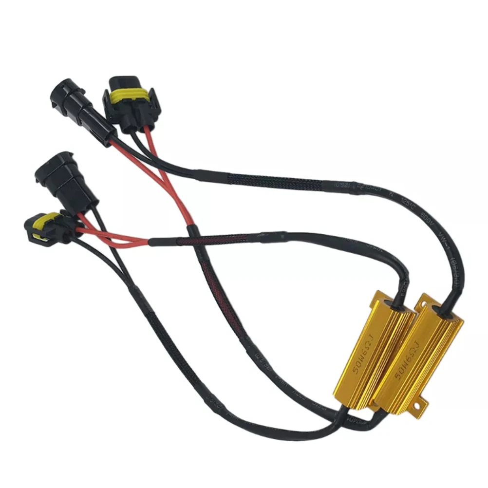 2Pc Resistors Adaptor Anti Hyper Blinker Error Canceller Light Warning Flash Adapter Car LED Decoder for Brake Bulbs | Автомобили и