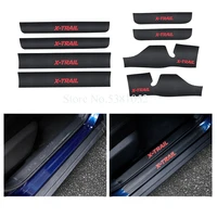 for nissan x trail x trail xtrail t32 2014 2019 2020 car sticker door sill protector scuff plates leather door pedal sticker