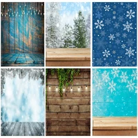 christmas theme photography background snowflake wood plank portrait backdrops for photo studio props tu 05