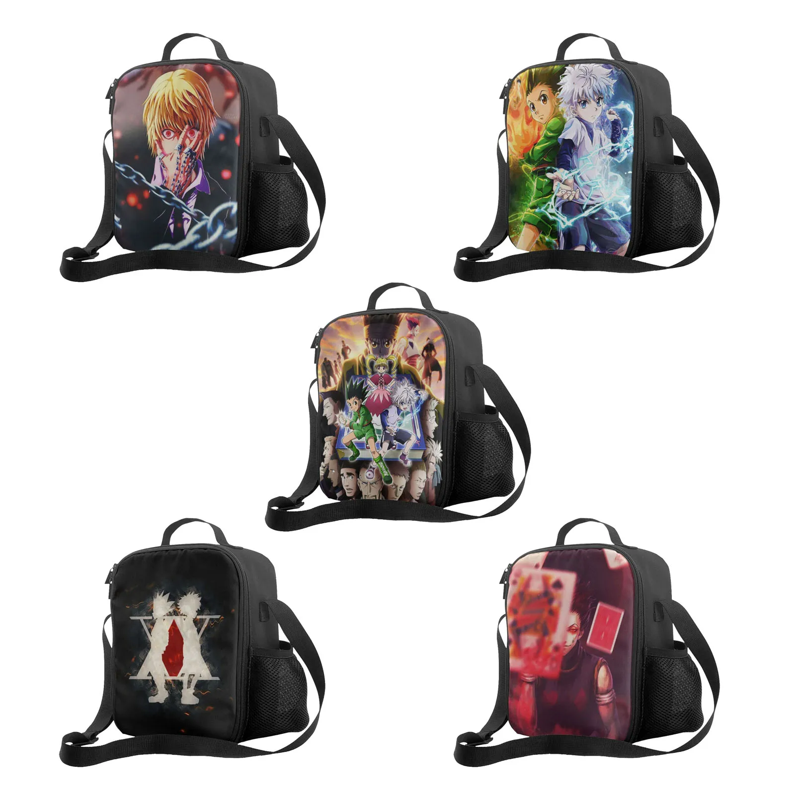 

Аниме HUNTER X HUNTER сумка для ланча, сумка-тоут, Ланч-бокс, Термоизолированный Ланч-бокс с регулируемым плечевым ремнем