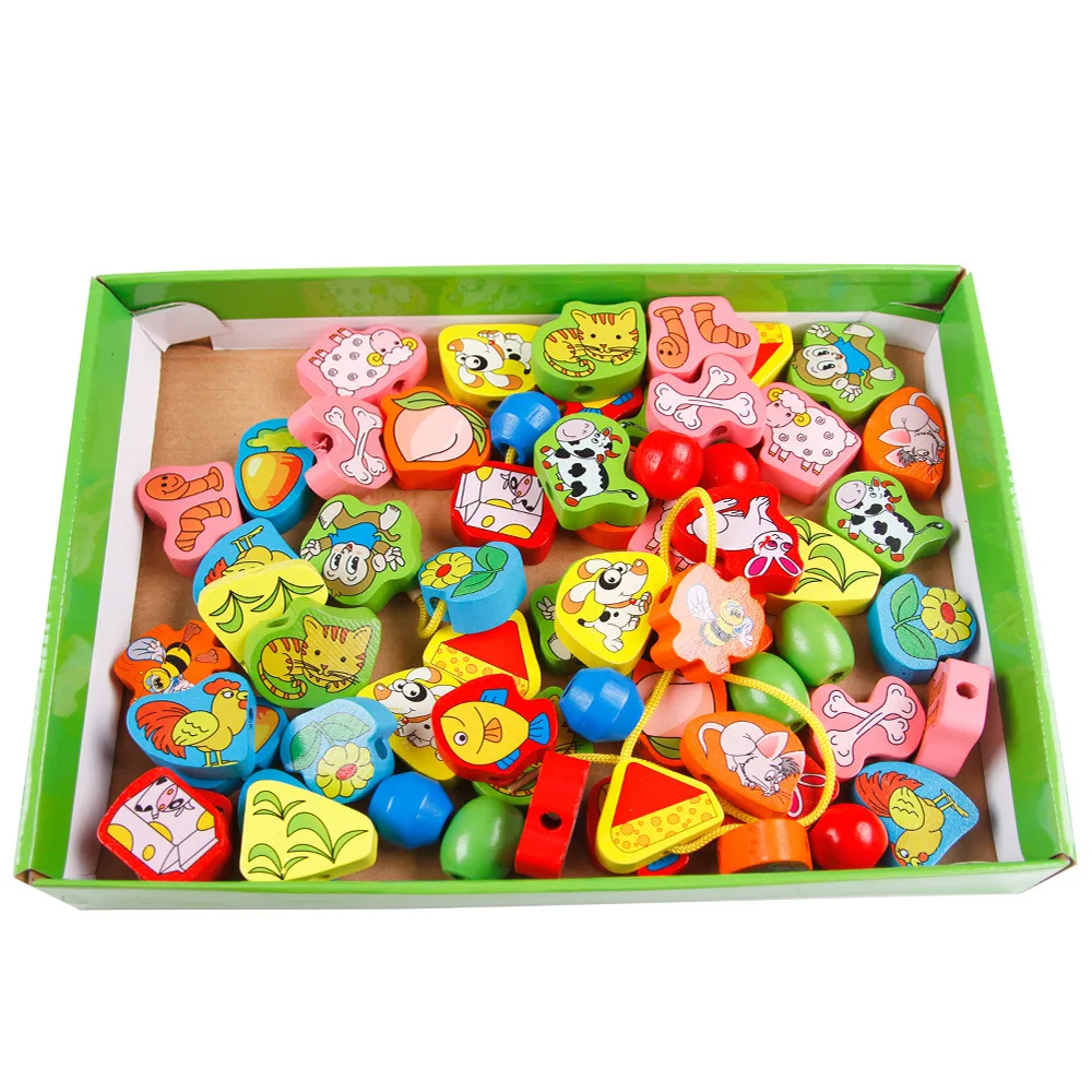 Бесплатная доставка деревянные игрушки в виде фруктов или животных из бисера и