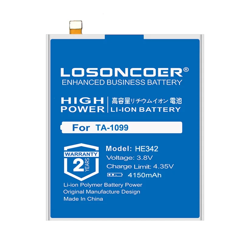 LOSONCOER HE342 HE 342 4150 мАч, аккумуляторы для смартфонов Nokia X6 6,1 Plus TA-1099 TA-1109 X5 5,1 Plus, хорошее качество
