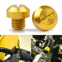motorcycle m10x1 25 mirror hole plugs bolts 1pair aluminum screws bolts for honda yamaha suzuki kawasaki ktm motor accessories