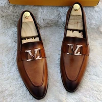 spring autumn mens shoes casual pu leather slip on fashion handmade loafers shoes mens zapatos casuales de los hombres ky017
