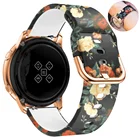 Ремешок силиконовый для Samsung Galaxy watch active 2 42 мм Gear S3, браслет для часов Amazfit bip huawei Watch gt2 2e, 20 мм