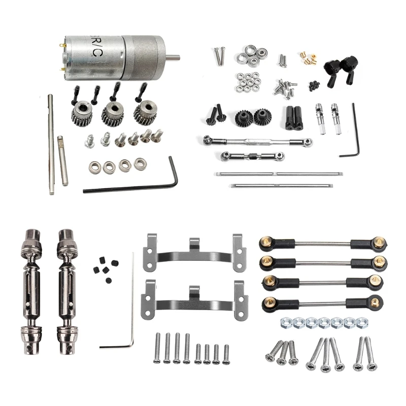 

Children 4WD Pickup RC Car Toy DIY Assembly Parts for WPL C24-1 1/16 RC Car