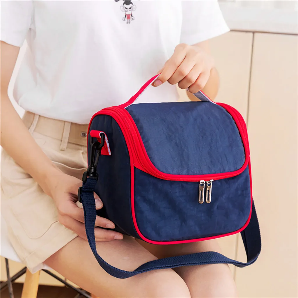 

Insulated Lunch Bag Portable Lunch Bag Lunch Bag Waterproof Insulation Bag Cold Ice Bag Oxford Cloth