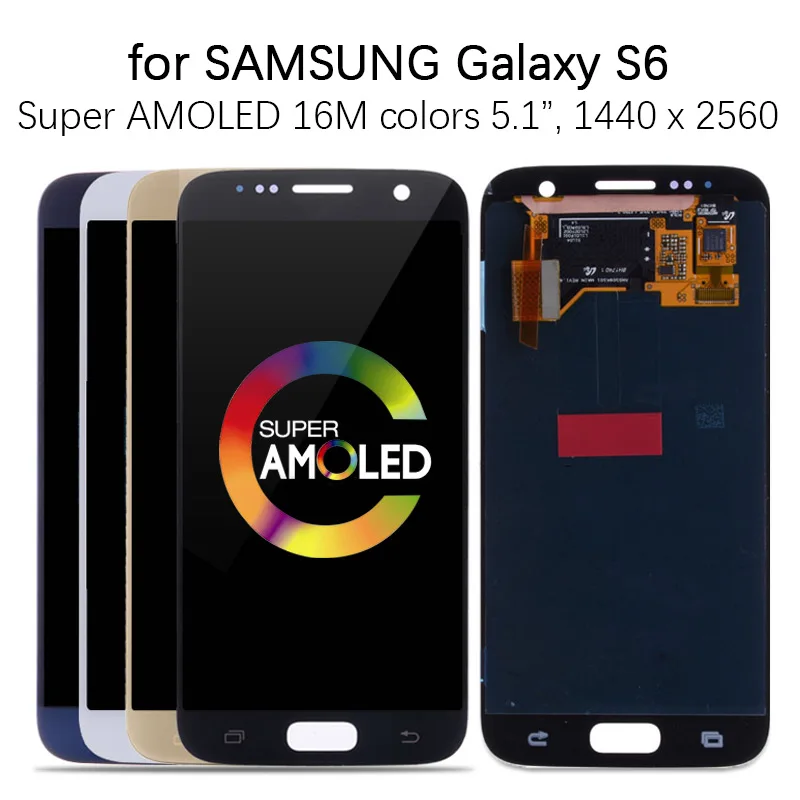 Сменный модуль AMOLED для samsung Galaxy S6 оригинальный ЖК-дисплей дигитайзер ЖК-экран |