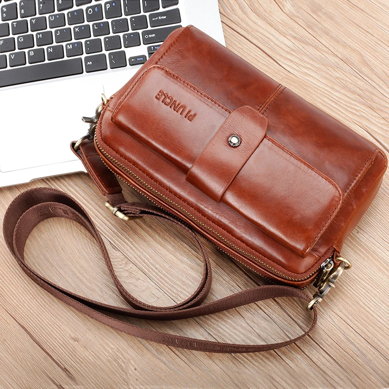 Сумка-мессенджер Мужская из натуральной воловьей кожи |