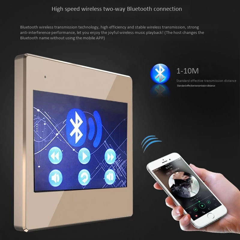 Top-3.5inch wifi Аудио Цифровой стерео усилитель нажмите экран в стене Android системы