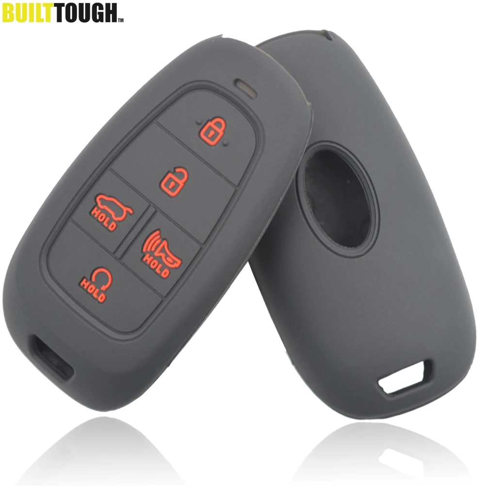 Чехол-Обложка для Hyundai Sonata 2019 2020 5 кнопок силиконовые детали стайлинга автомобиля