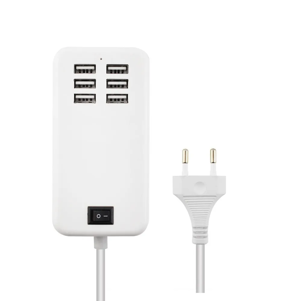 Несколько 20 Вт 6 USB порт настенное умное зарядное устройство ЕС США вилка Быстрая Зарядка адаптер для Android адаптер для iphone телефон зарядное устройство USB для планшета