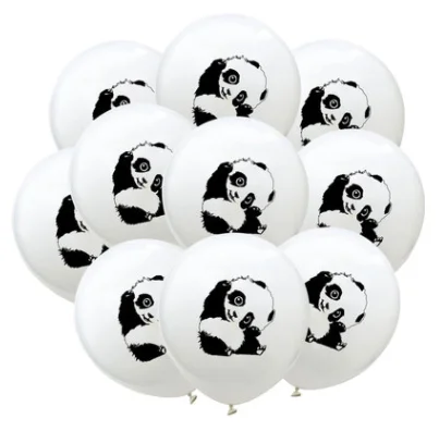 10pcs balloons B День Святого Валентина День защитника одноразовая посуда набор ко дню рождения панда вечерние украшения для маленьких мальчиков и девочек вечерние поставки baby shower для дома - Цвет: 10pcs balloons B