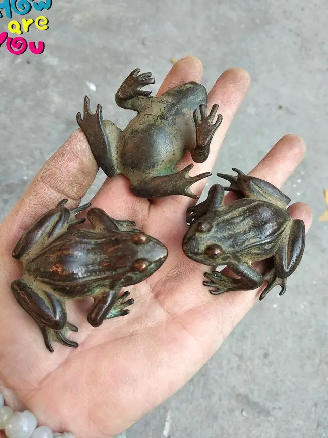 3 винтажный амулет Риши лягушка экзорциз дух Лар талисман счастливый