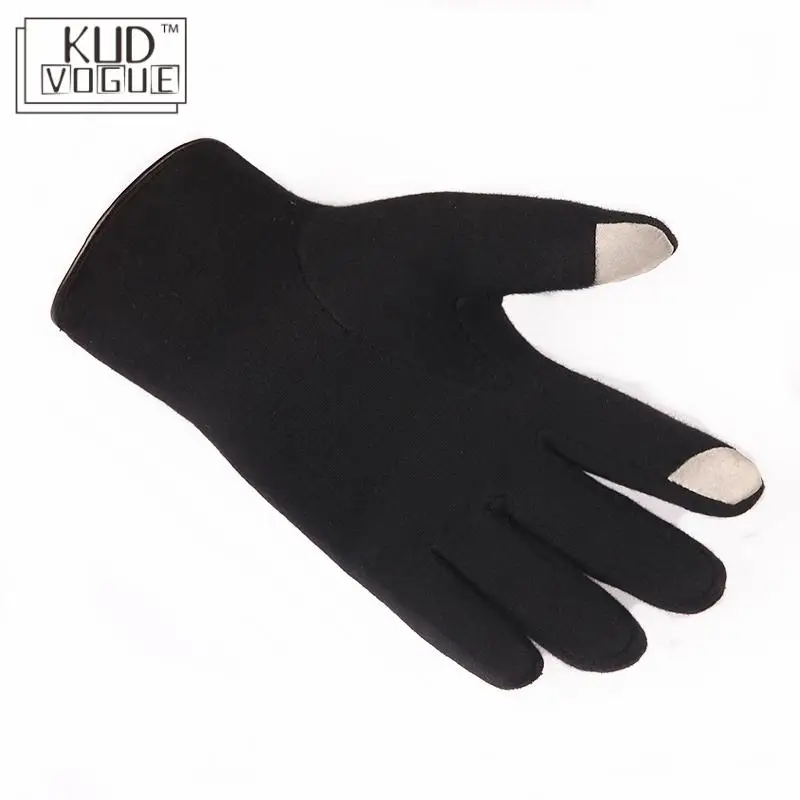 Мужские зимние перчатки и варежки для взрослых однотонные модные сенсорный