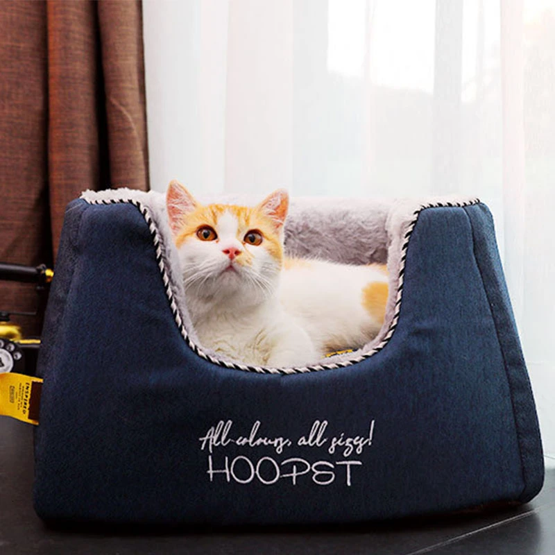 RFWCAK кровать для питомца кошки согревающая Питомник Кровать собаки домик зимний