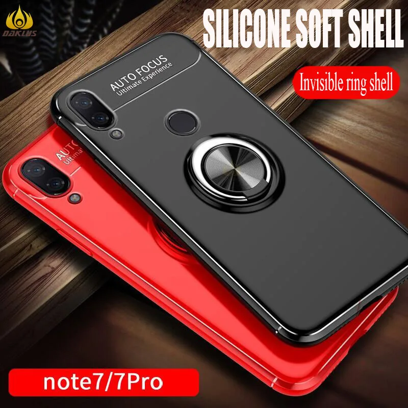 Чехол с кольцом-подставкой Xiaomi Redmi Note 5 4 4X 5A Prime 8/7/6 Pro | Мобильные телефоны и