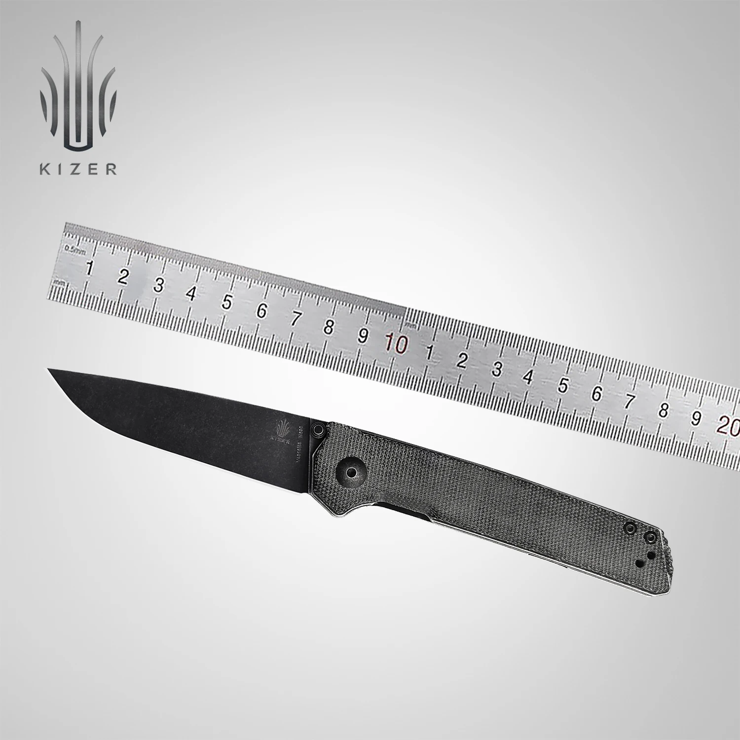 Складной карманный нож Kizer V4516N5 Domin 2020 новая ручка из микрокарты с черным лезвием потертого камня инструменты