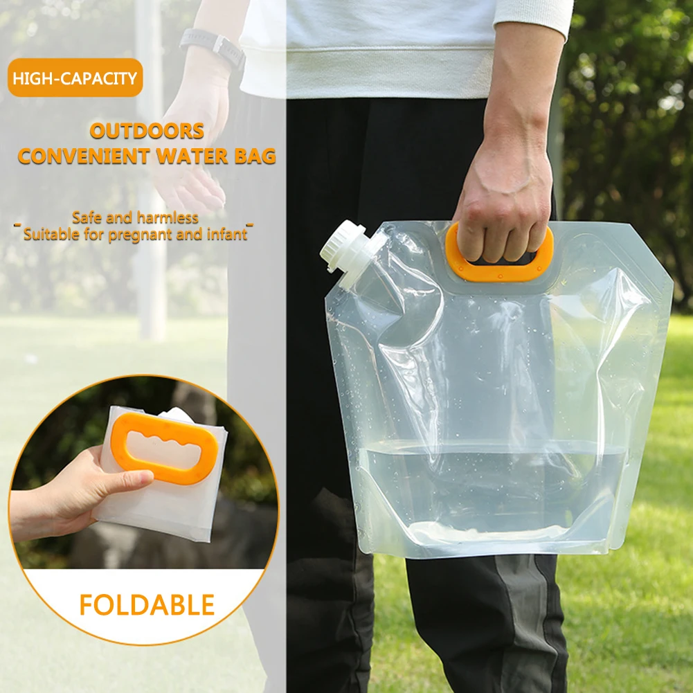 

5L Outdoor Water Bags Foldable Portable Drinking Cooking Cycling Camping Picnic BBQ Water Container Carrier Bag Water Tank