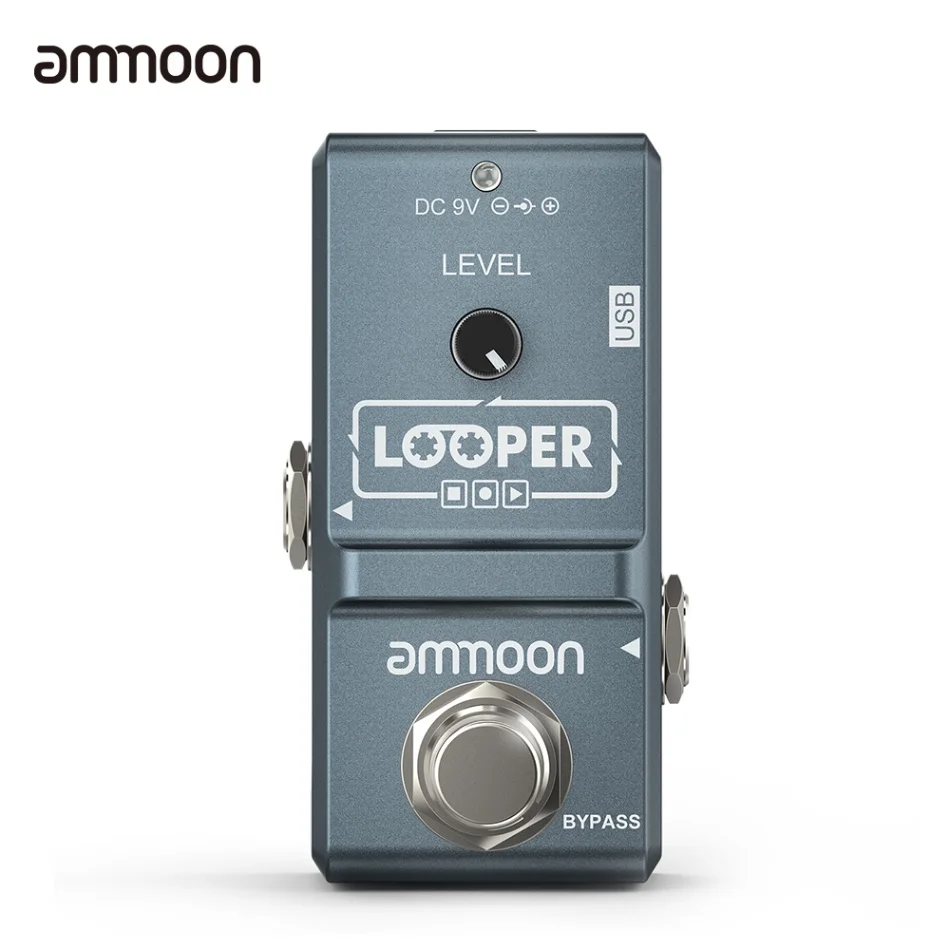 As picture Ammoon AP-09 Nano Loop гитарный эффект педаль петлер электрогитара педаль неограниченное количество накладных 10 минут запись с usb-кабелем - Цвет: As picture