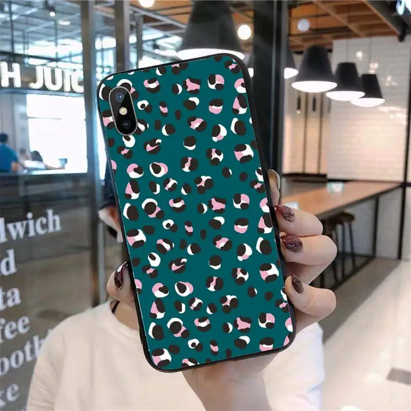 

Sexy leopard pink Phone Cases for iPhone 11 12 pro XS MAX 8 7 6 6S Plus X 5S SE 2020 mini