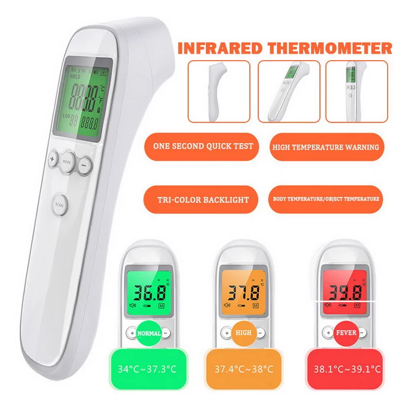 Многофункциональный Бесконтактный ЛОБНЫЙ термометр инфракрасный датчик