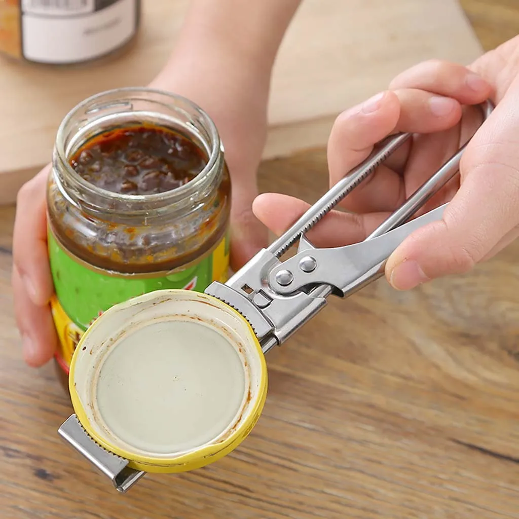 

1pc Home Bottle Opener Can Opener Multifunction Adjustable Stainless Steel Can Opener Manual Jar Bottle Opener Kitchen Tools