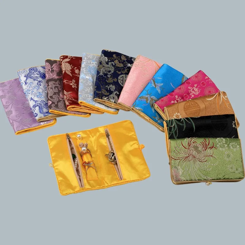 Маленькие сумочки для ювелирных изделий на молнии в китайском стиле подарочные