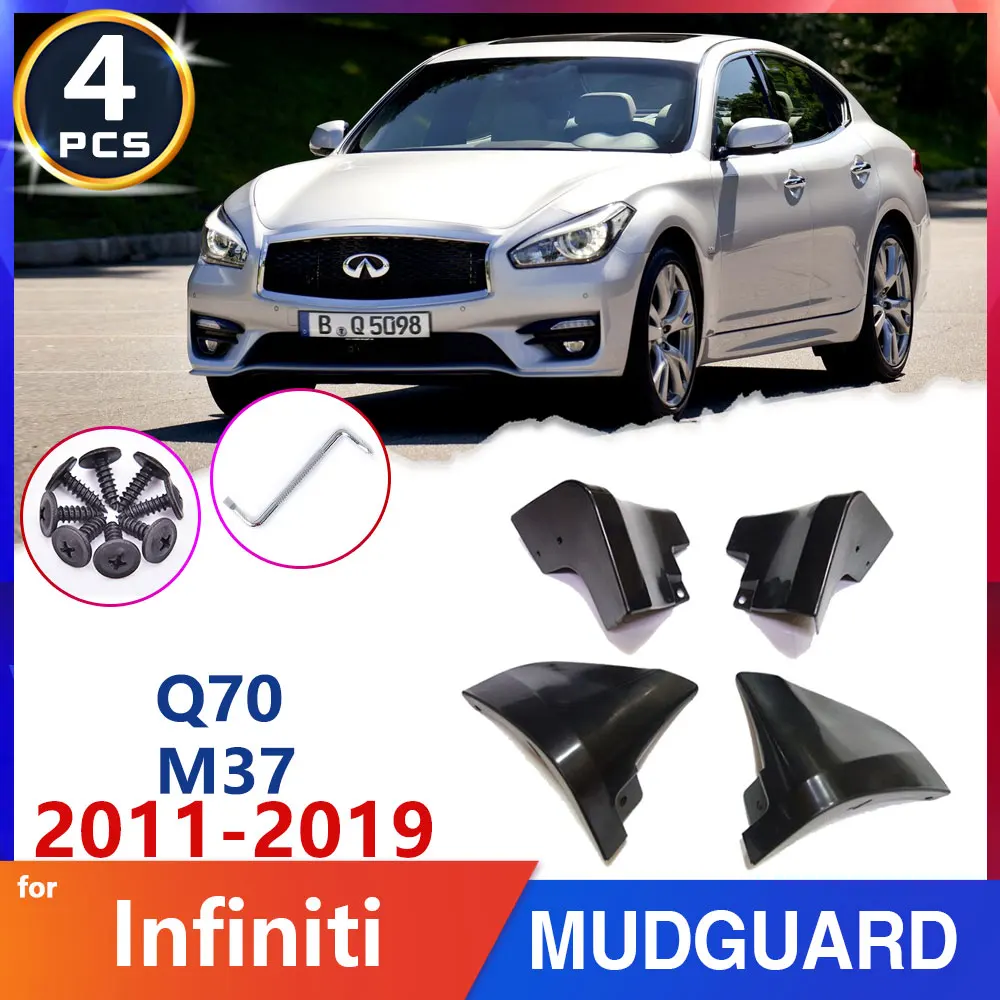 Автомобильный грязезащитный клапаном Fender Брызговики для Infiniti M M25 M35h M37 M56 Q70 Q70L Y51