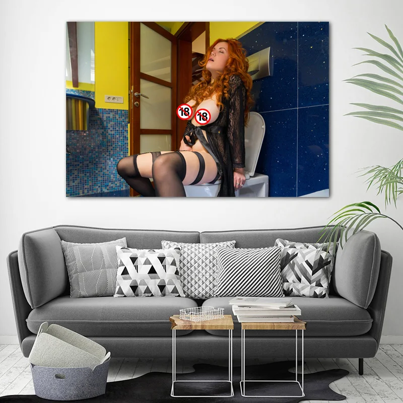 Пикантные женский Черный пижамы обильное теле фото декоративные картины